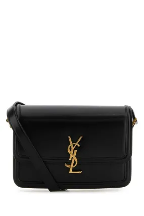 Saint Laurent Black Leather Medium Solferino Crossbody Bag