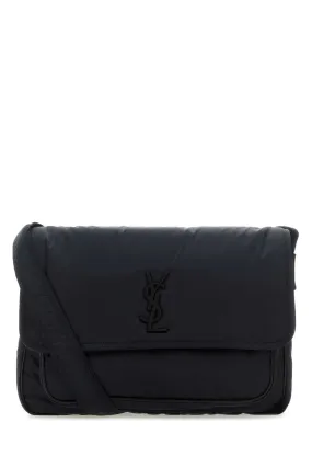 Saint Laurent Dark Blue Nylon Niki Crossbody Bag