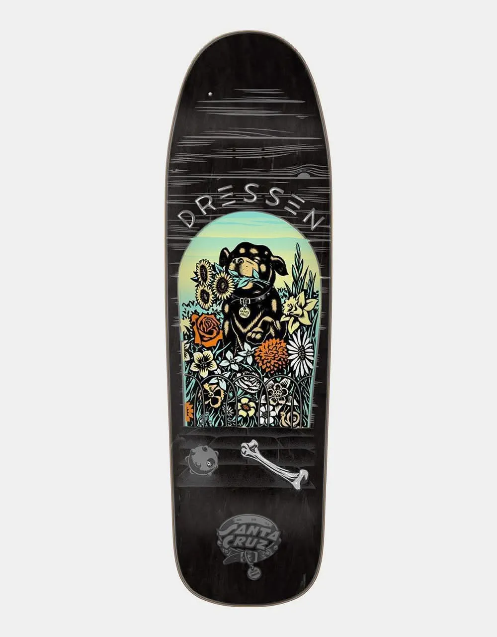 Santa Cruz Dressen Pup Shaped Skateboard Deck - 9.31