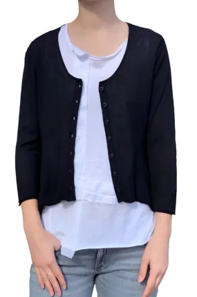 Scoop Cardigan - Black