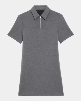 Scuba Half-Zip Polo Dress