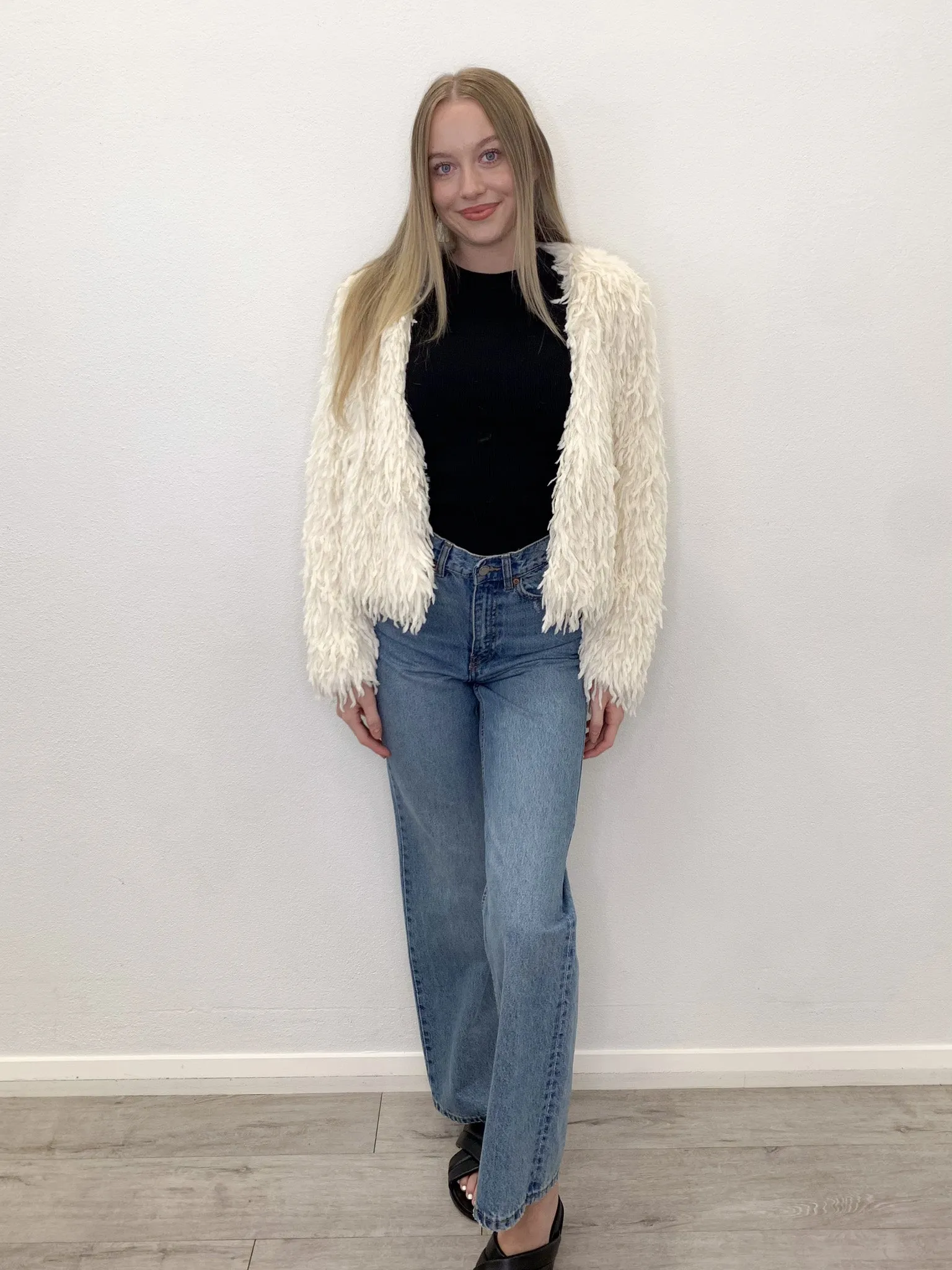 Shaggy Crop Jacket