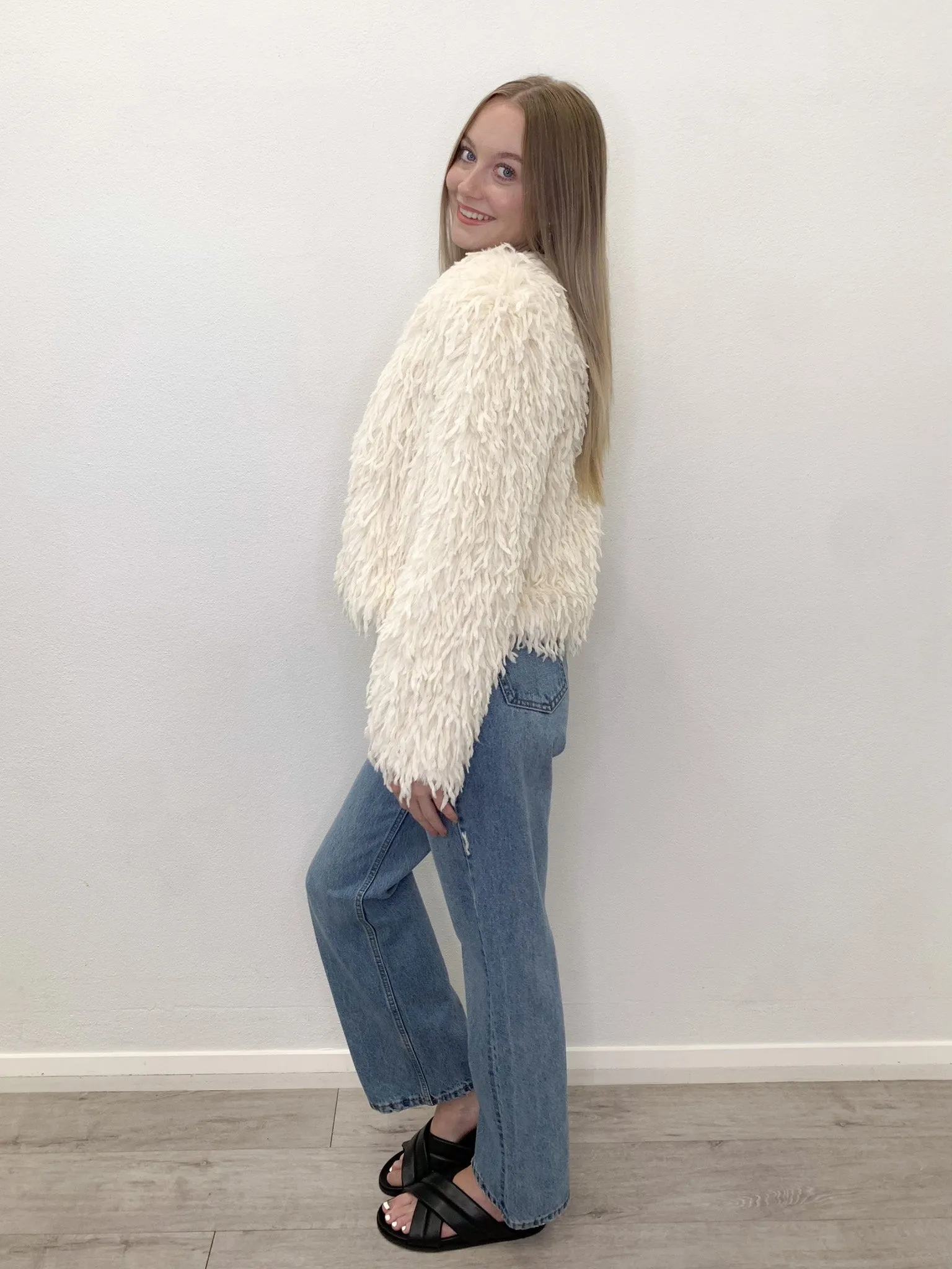 Shaggy Crop Jacket