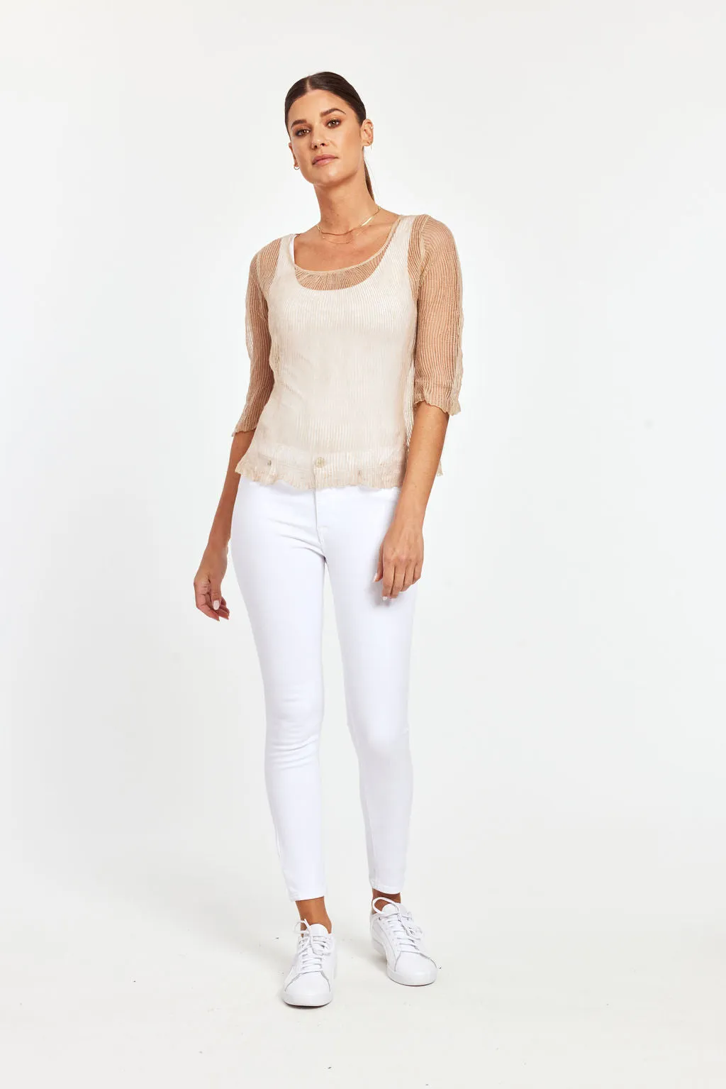 Sheer Pullover Blouse