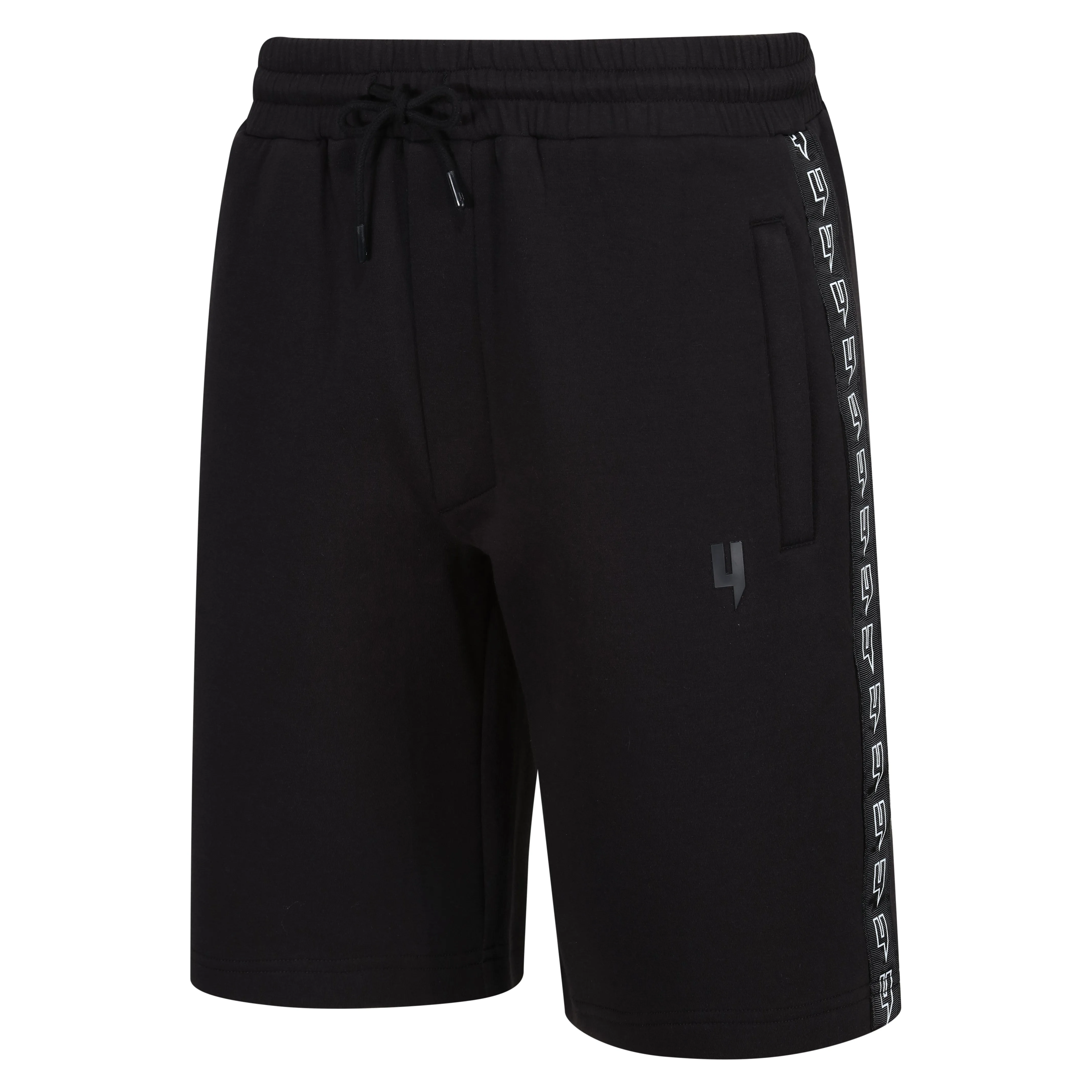 SIDE STRIPE SHORTS BLACK