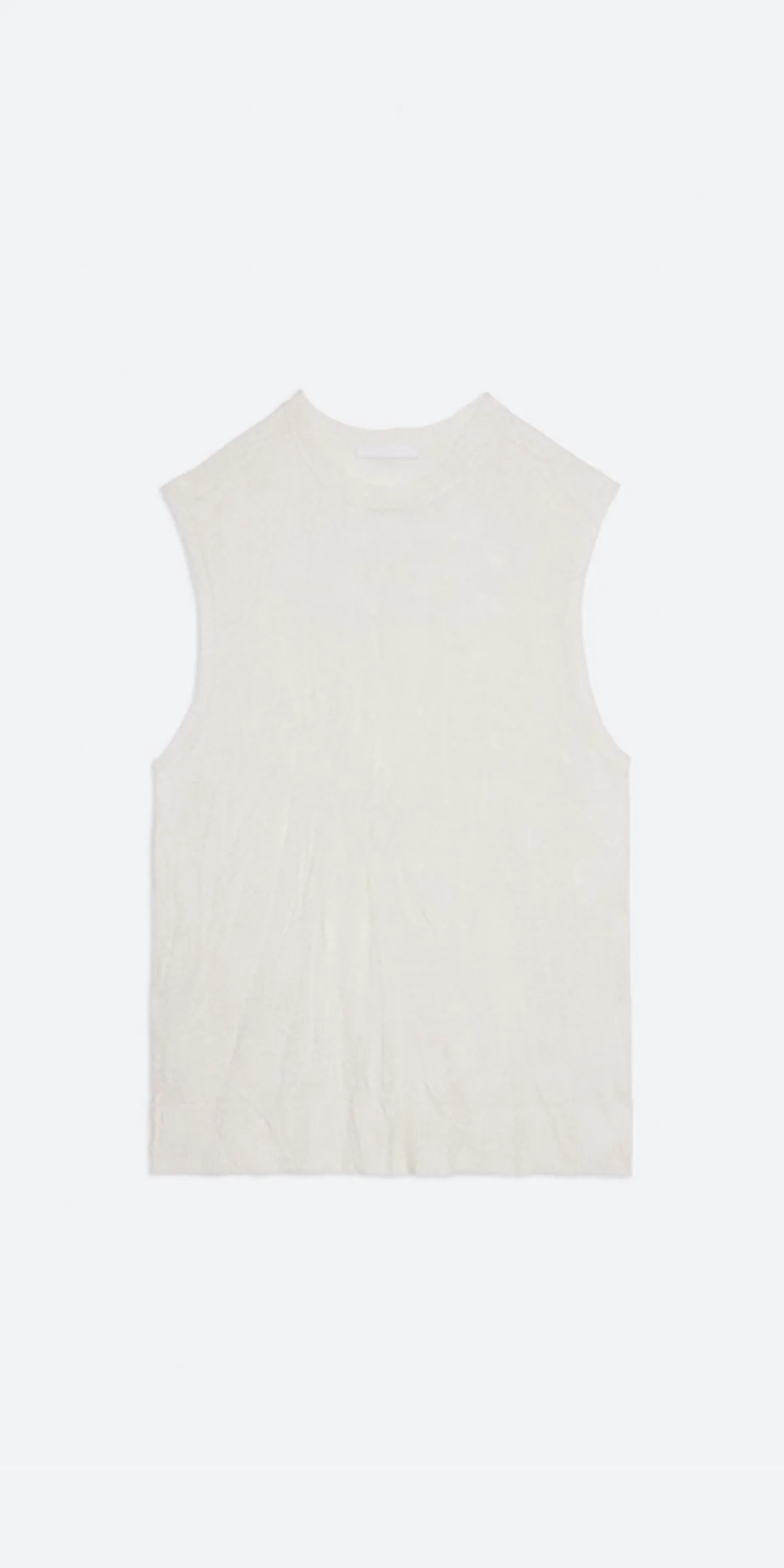 Sleeveless Crushed Knit Top