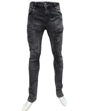 Slim-Straight Jeans # Desmo - Acid BLACK