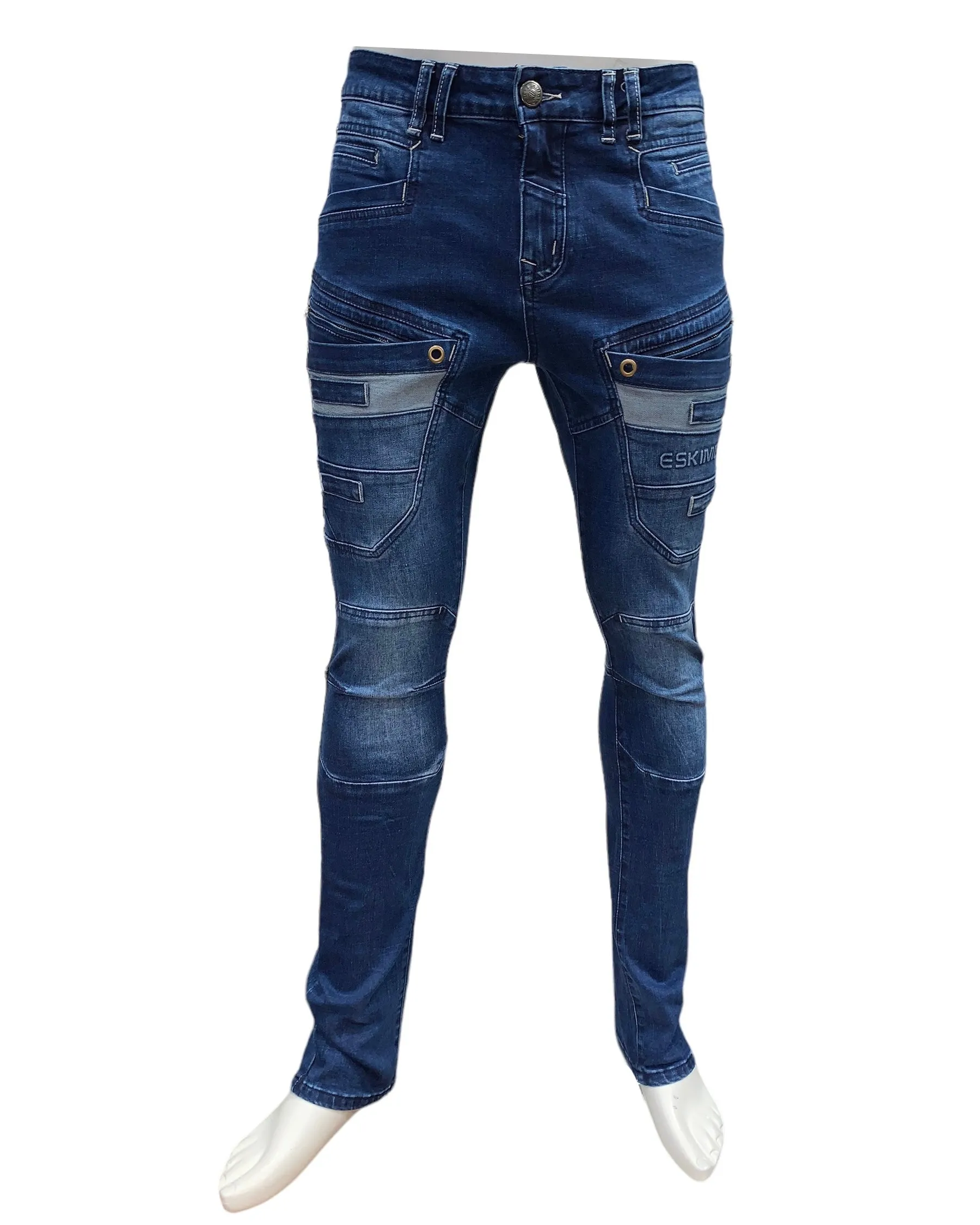 Slim-Straight Jeans #GYPSY-Blue