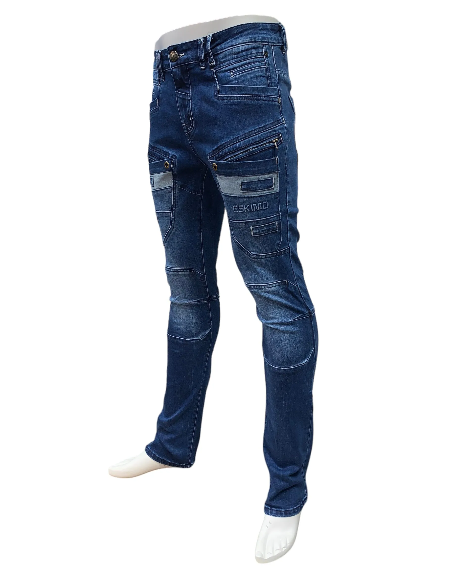 Slim-Straight Jeans #GYPSY-Blue