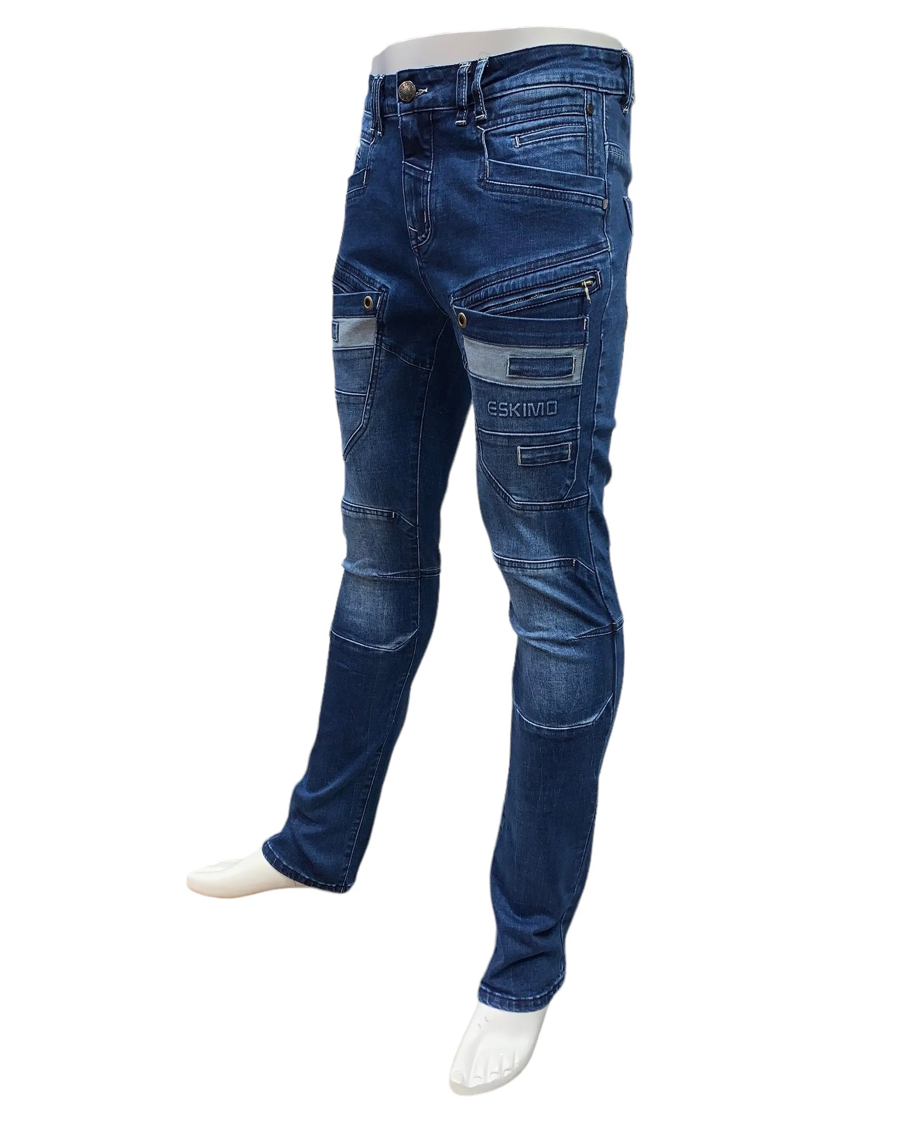 Slim-Straight Jeans #GYPSY-Blue