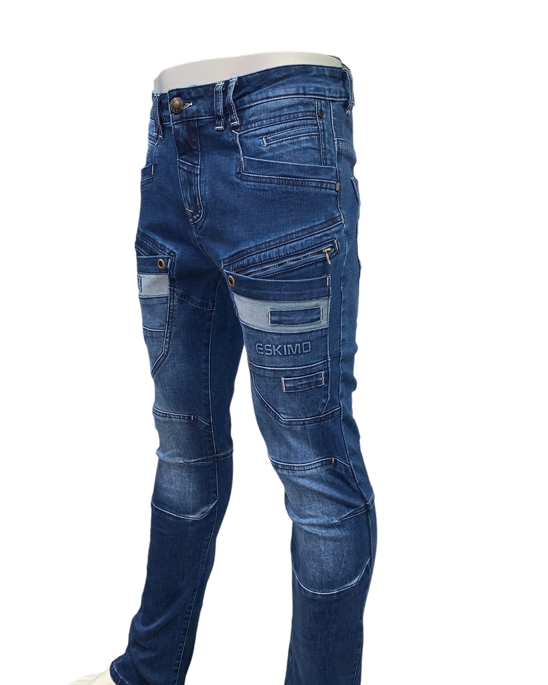 Slim-Straight Jeans #GYPSY-Blue