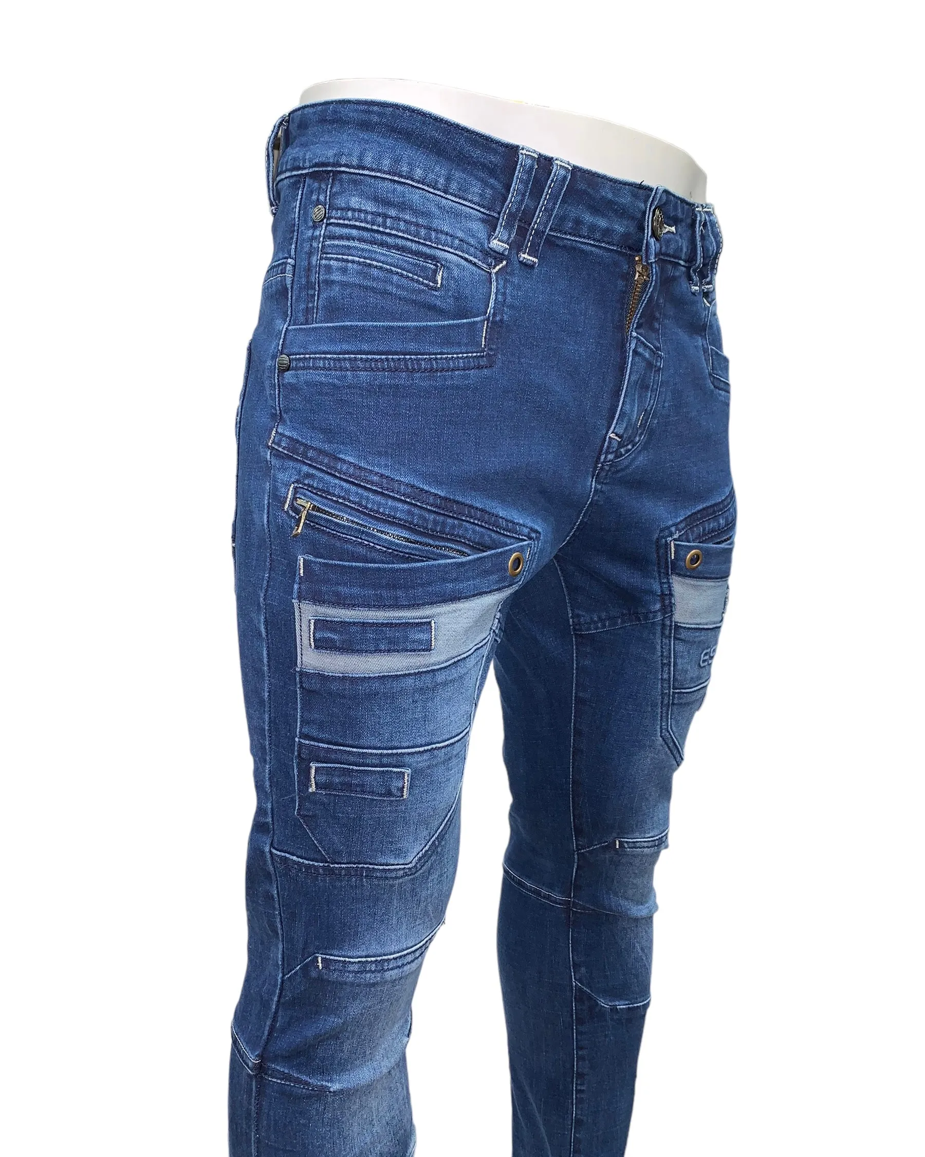 Slim-Straight Jeans #GYPSY-Blue