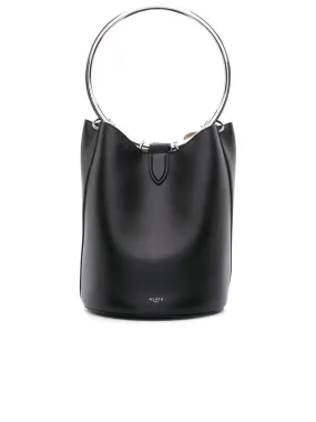 Smooth Grain Ring Hardware Shoulder Bag