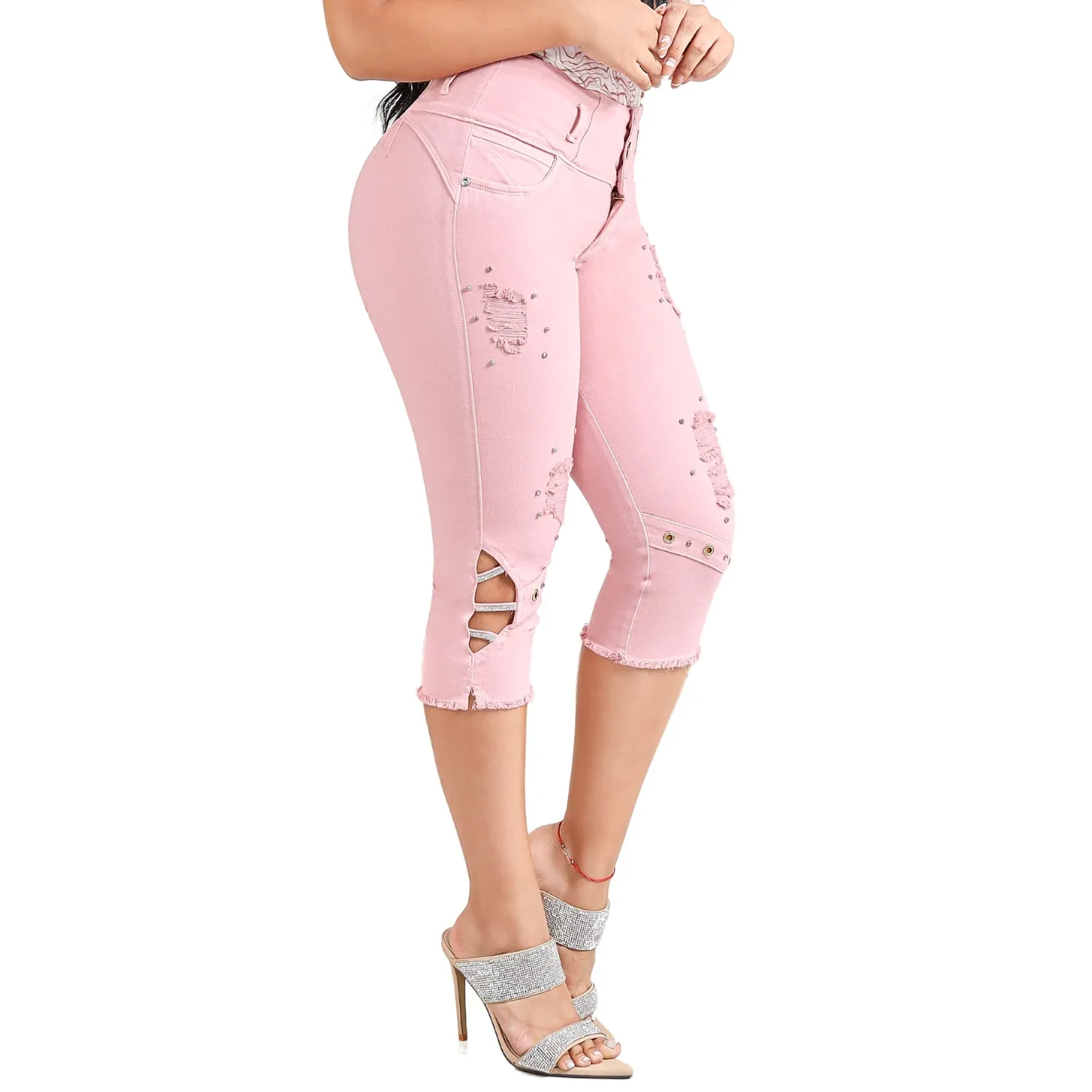Snicker Pink & White Laserado