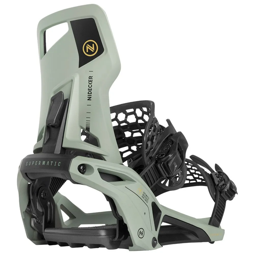 Snowboard binding Nidecker ---Supermatic Olive