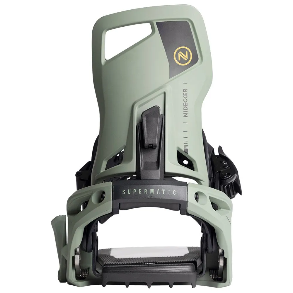 Snowboard binding Nidecker ---Supermatic Olive