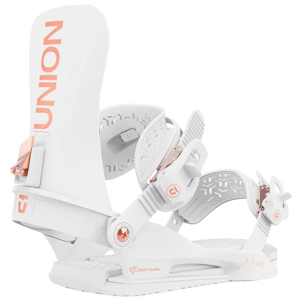 Snowboard binding Union ---Juliet White 