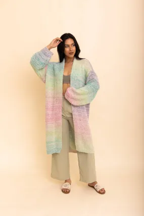 Soft Ombre Longline Cardigan 