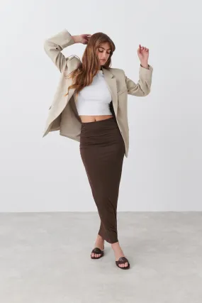 Soft touch ruched skirt