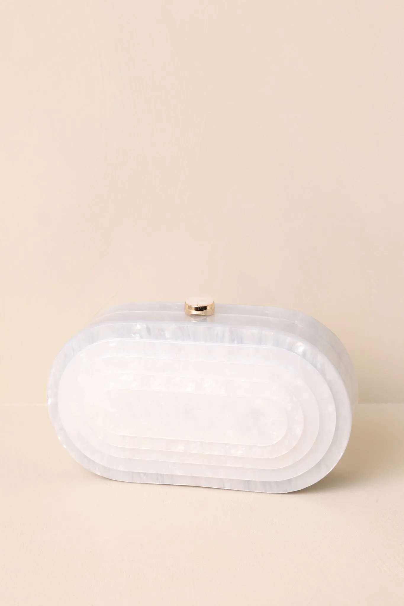 Solstice Dance Ivory Pearlescent Clutch