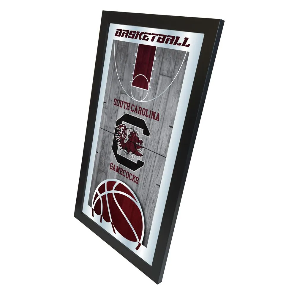 South Carolina Gamecocks HBS Basketball Framed Hang Glass Wall Mirror (26x15)