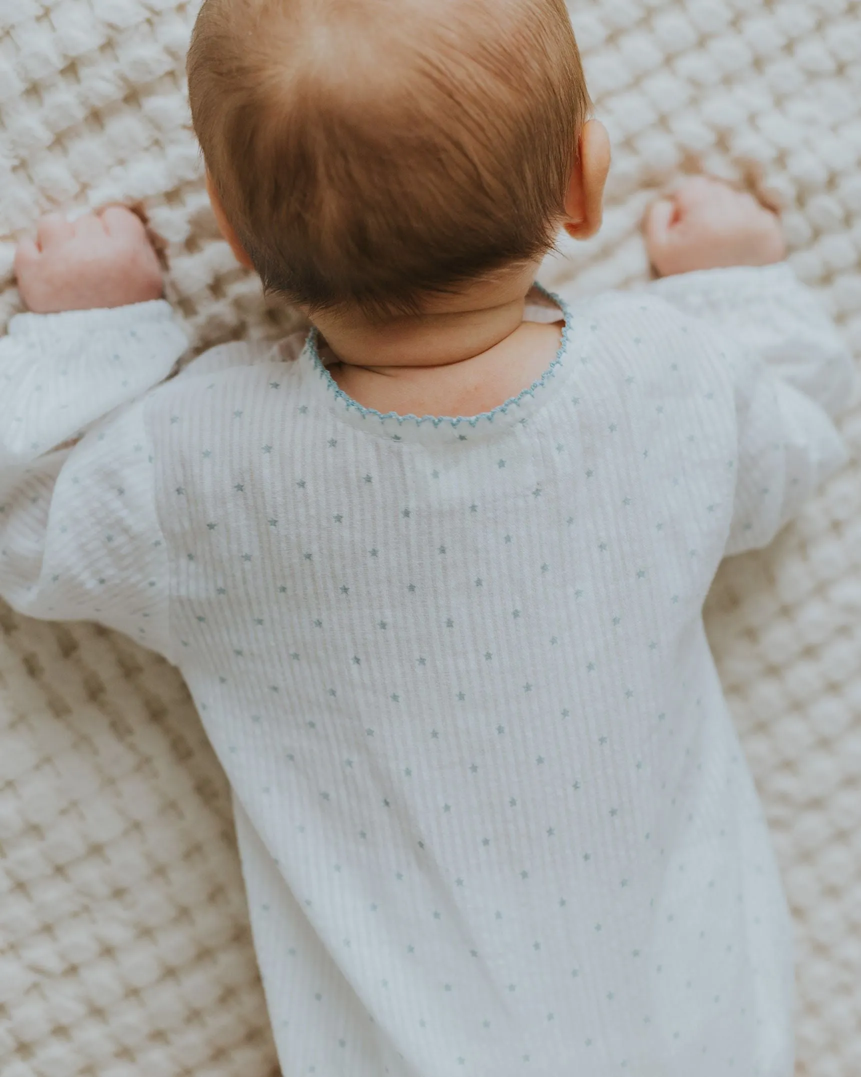 stars romper - almond