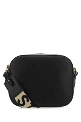 Stella Mc Cartney Black Alter Mat Mini Stella Logo Crossbody Bag