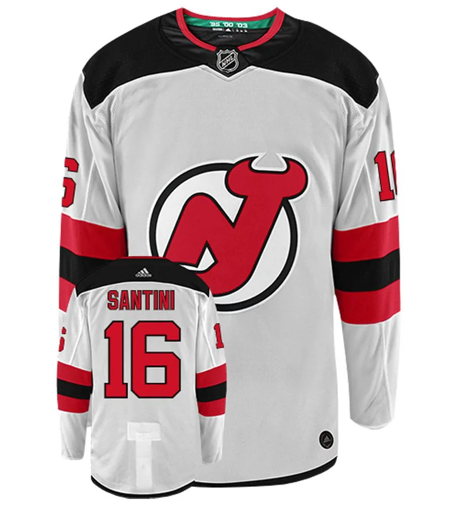 Steven Santini New Jersey Devils Adidas Authentic Away NHL Hockey Jersey     