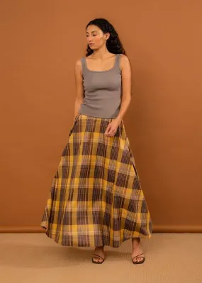 Suni Skirt - Honey Tartan