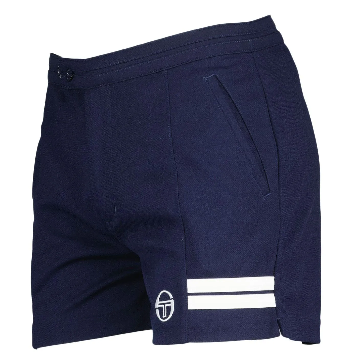 Supermac Sergio Tacchini Retro Tennis Shorts Navy