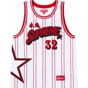 Supreme Star Basketball Jersey White