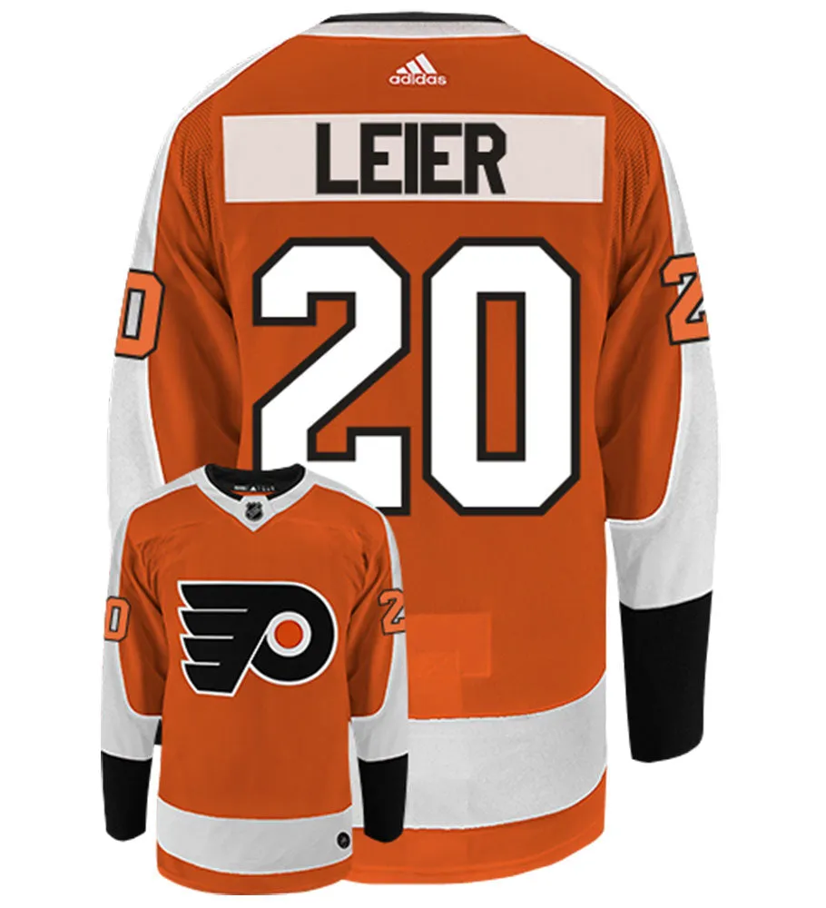 Taylor Leier Philadelphia Flyers Adidas Authentic Home NHL Hockey Jersey     