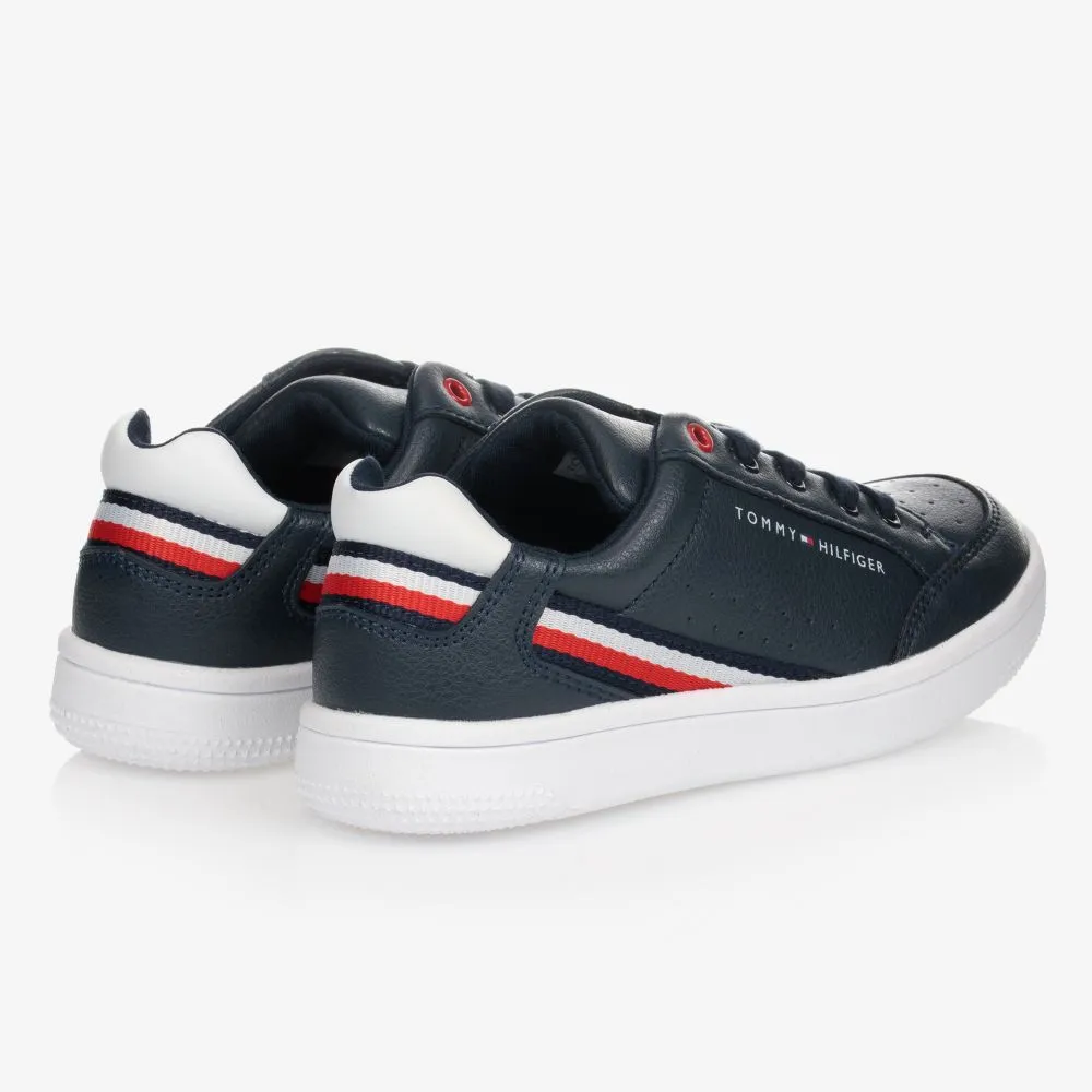 Teen Boys Blue Logo Trainers