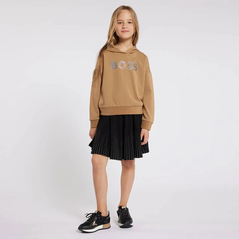 Teen Girls Black Skater Skirt