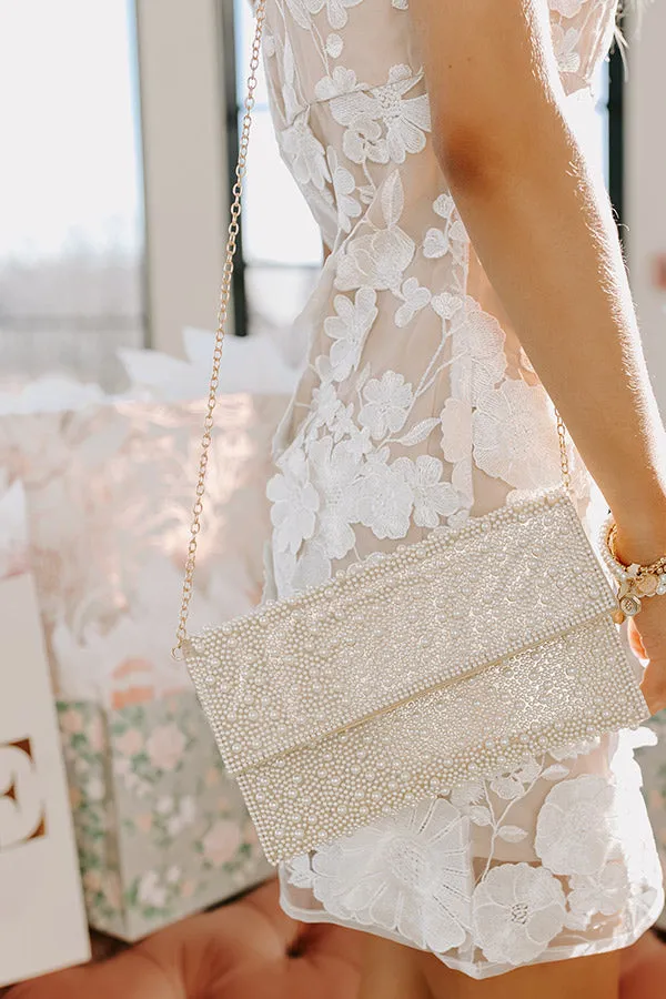 The Perfect Day Pearl Embellished Clutch