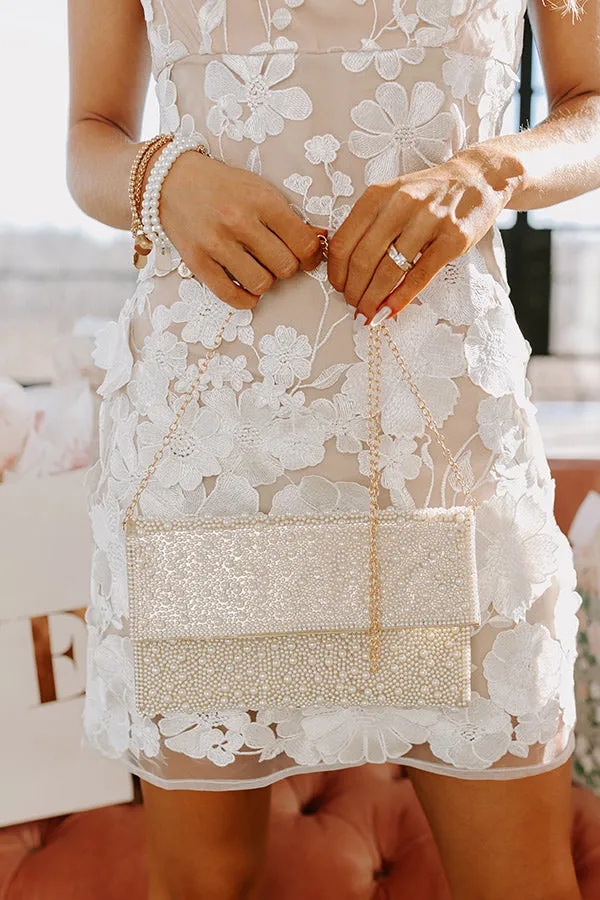 The Perfect Day Pearl Embellished Clutch