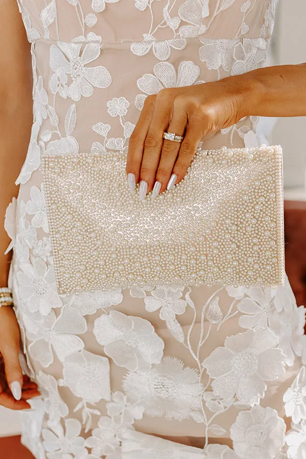 The Perfect Day Pearl Embellished Clutch