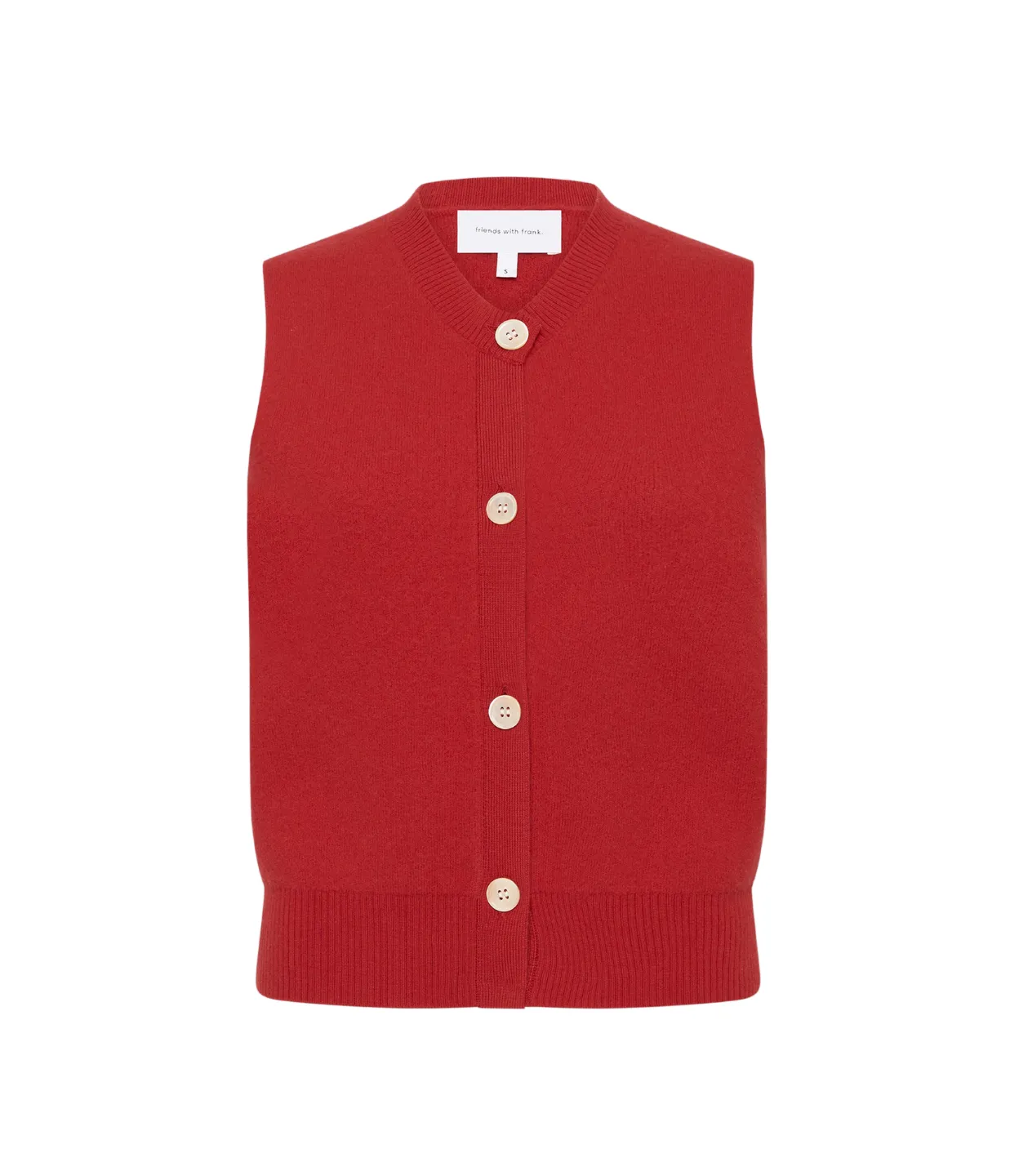 The Riley Vest in Red