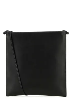 The Row Black Nappa Leather Medicine Pouch Crossbody Bag