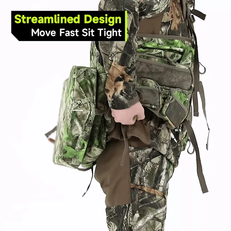 TideWe Turkey Hunting Vest With Seat Cushion and Game Pouch