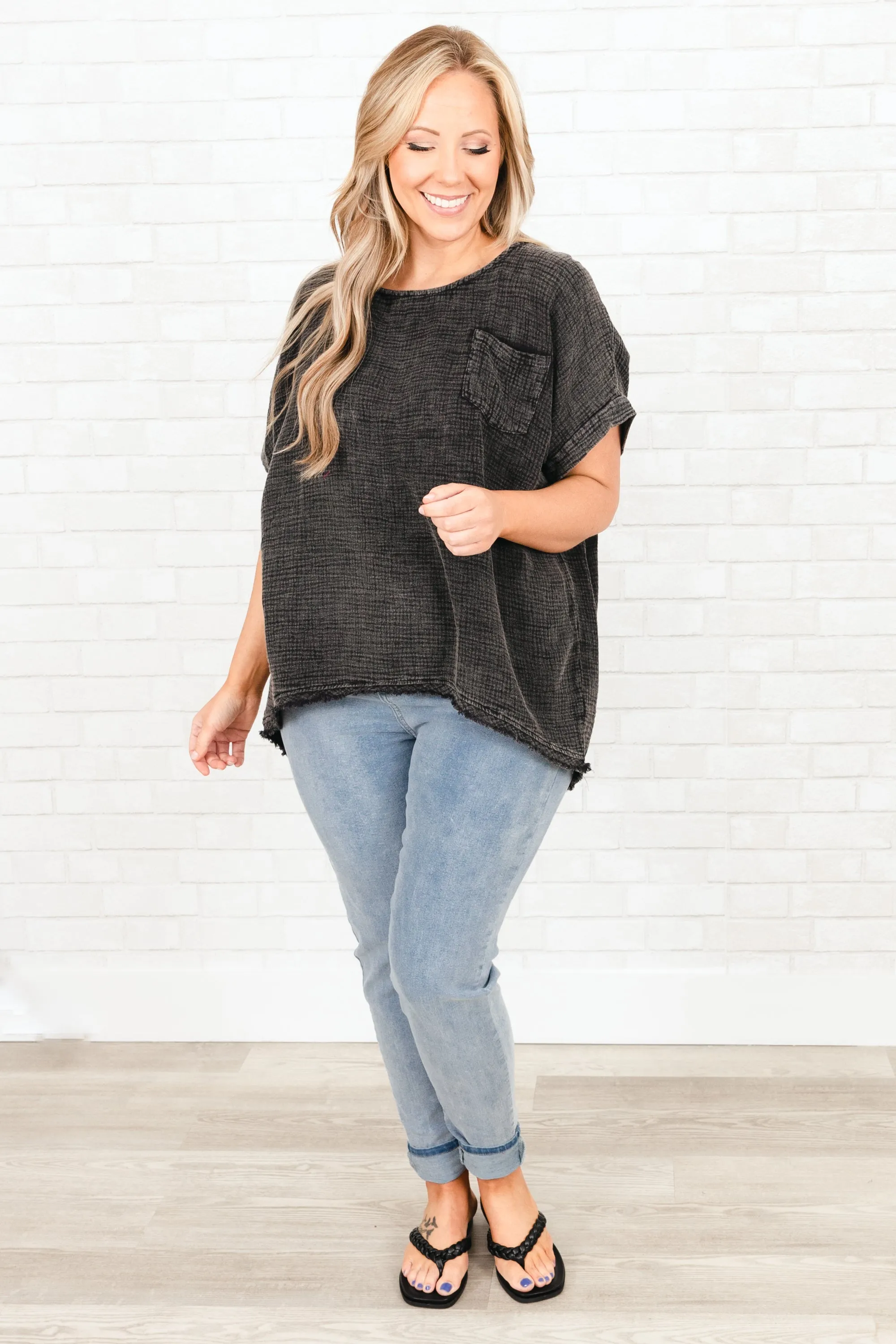 Took My Chances Top, Black