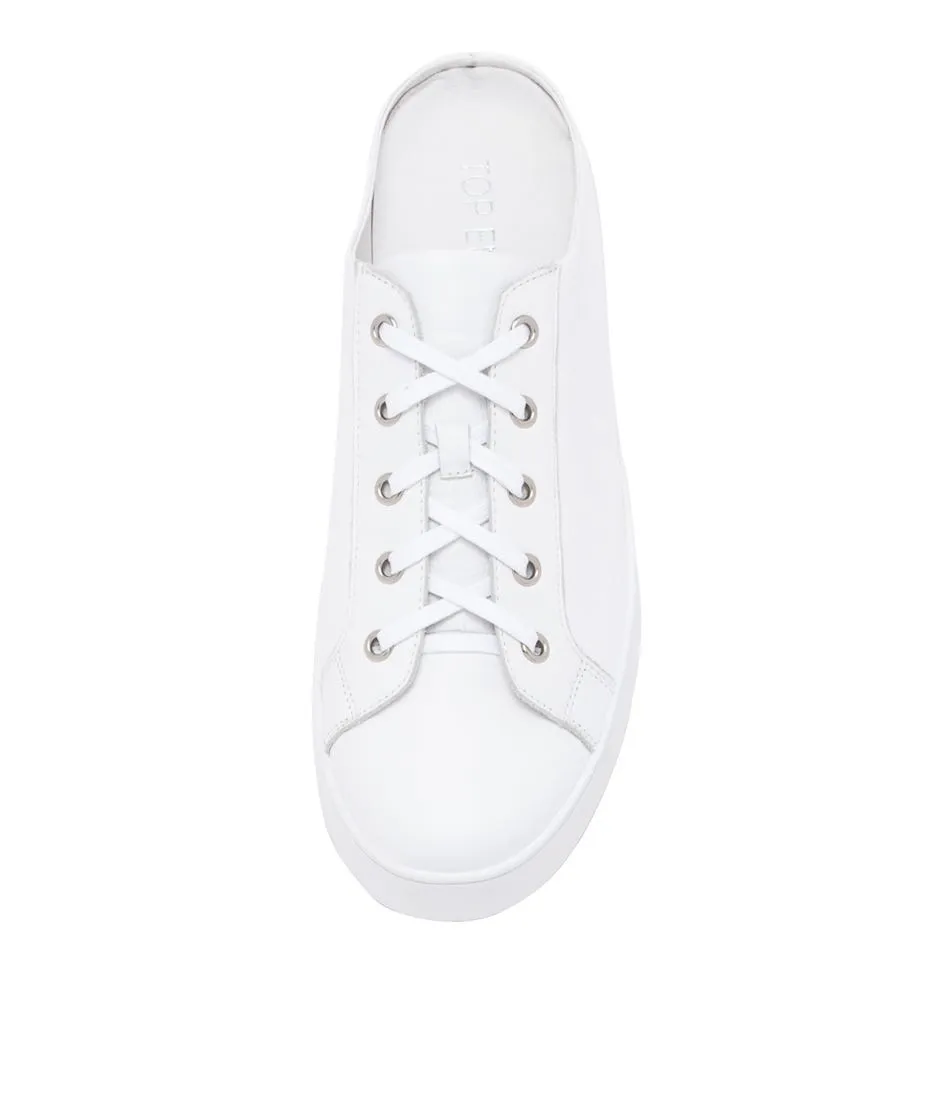 TOP END Larley Lrg White Leather Sneakers Ws