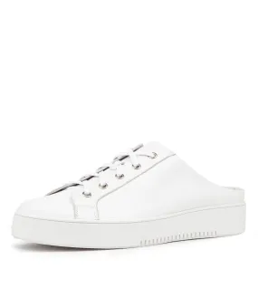 TOP END Larley Lrg White Leather Sneakers Ws