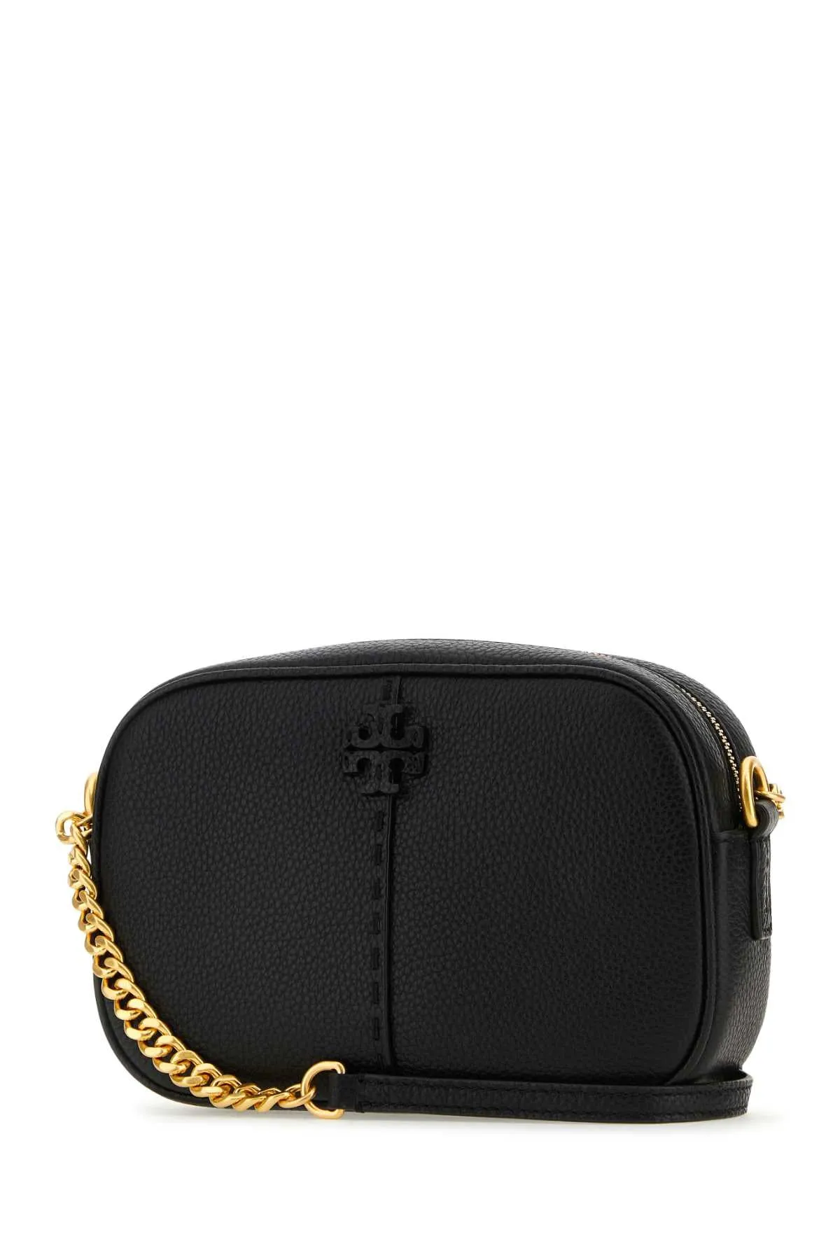 Tory Burch Black Leather Mc Graw Crossbody Bag