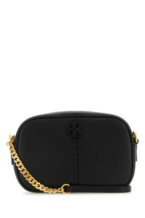 Tory Burch Black Leather Mc Graw Crossbody Bag