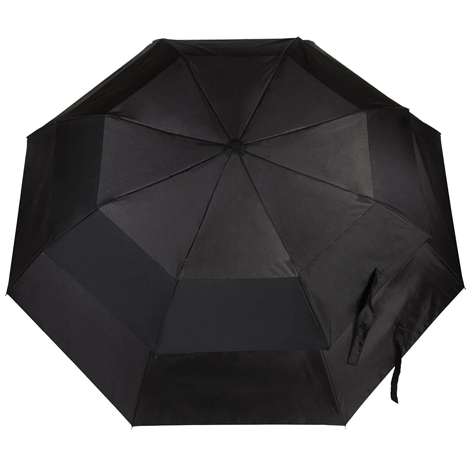 Totes Blue Line Golf-Size Vented Canopy Compact Umbrella  