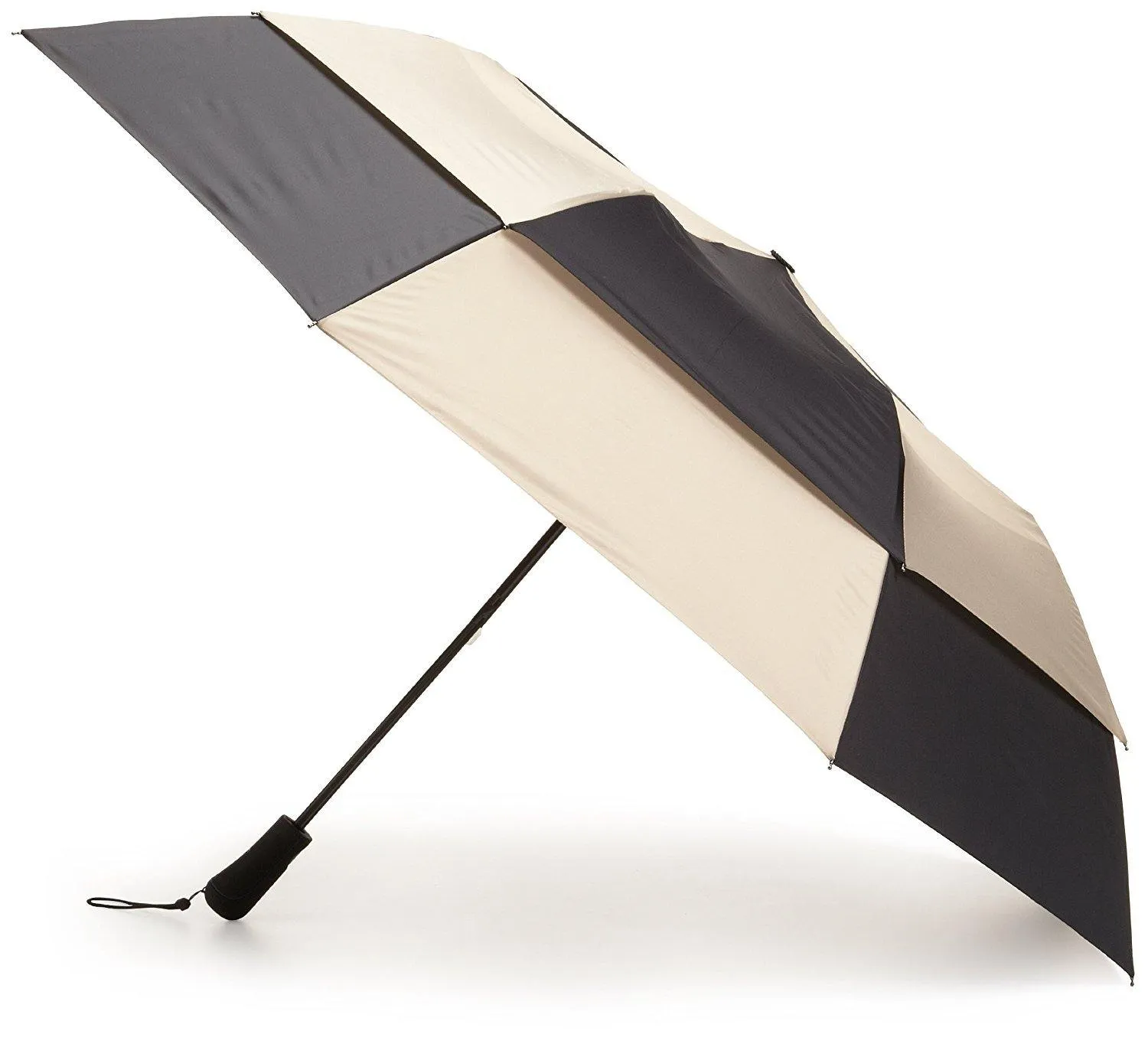 Totes Blue Line Golf-Size Vented Canopy Compact Umbrella  