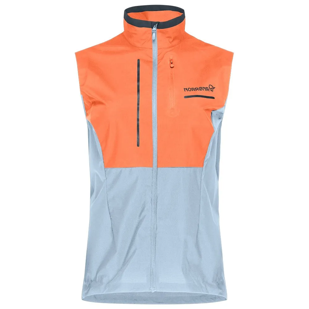 Trail jacket Norrona ---senja aero90 Vest W's Flamingo - Blue Fog