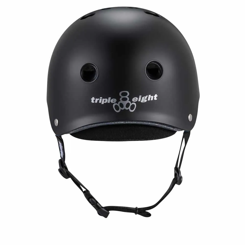 Triple Eight Deep Cover Skateboard Helmet Helmet Black