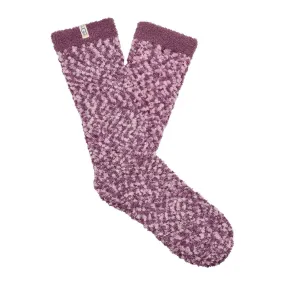 UGG COZY CHENILLE CREW SOCKS ASHEN ROSE - WOMENS